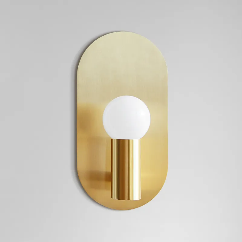 Outdoor Lighting Brass - مصباح جداري إبداعي بتصميم نورديك لجانب