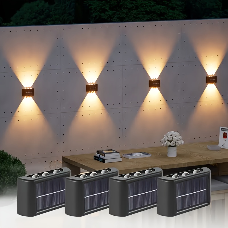 Outdoor Lighting Yard - مصباح جداري شمسي LED خارجي مقاوم