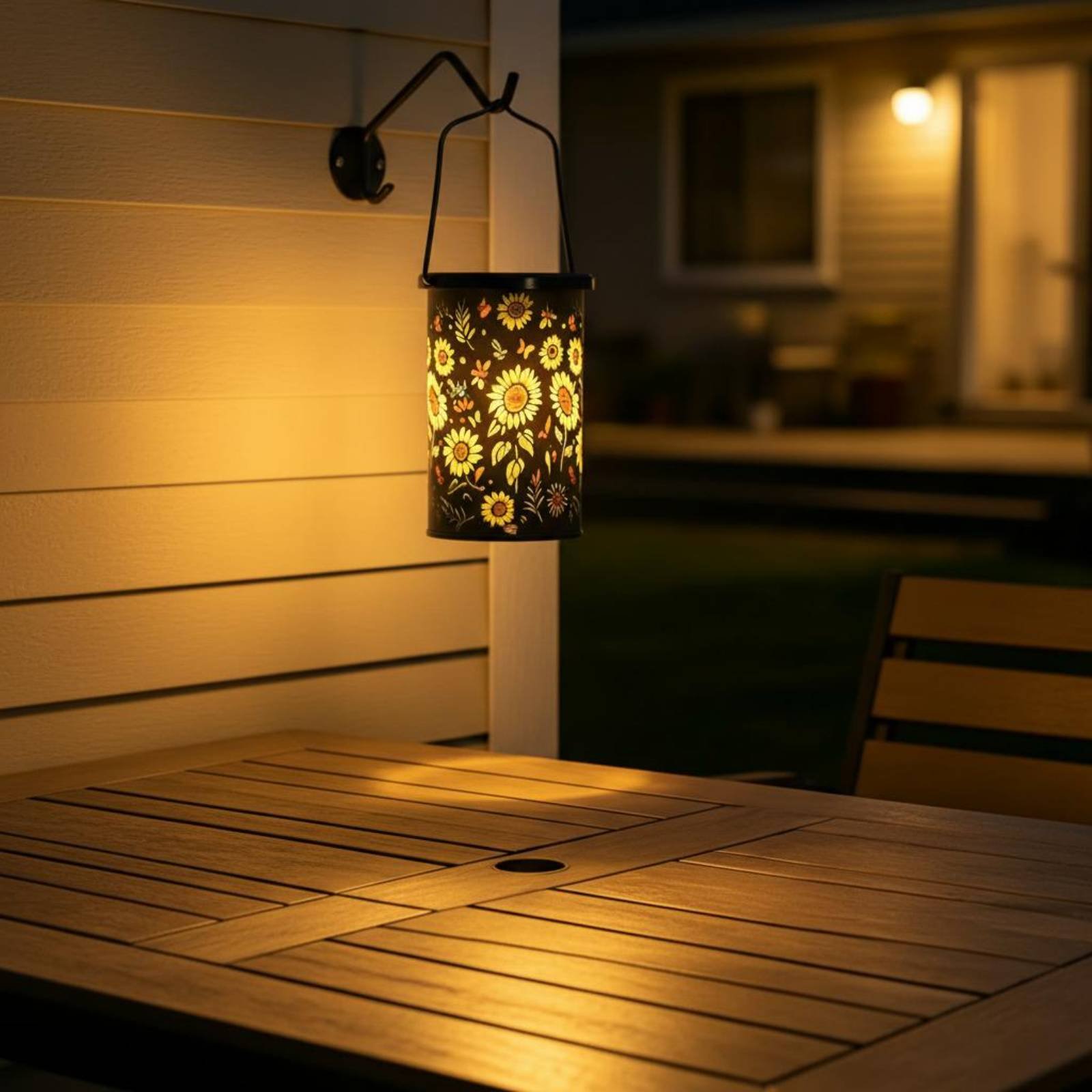 Outdoor Lighting Design - فانوس زهري بتصميم عتيق، مصباح شمسي