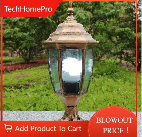 Outdoor Lighting Brass - مصباح حديقة خارجي كلاسيكي عتيق من