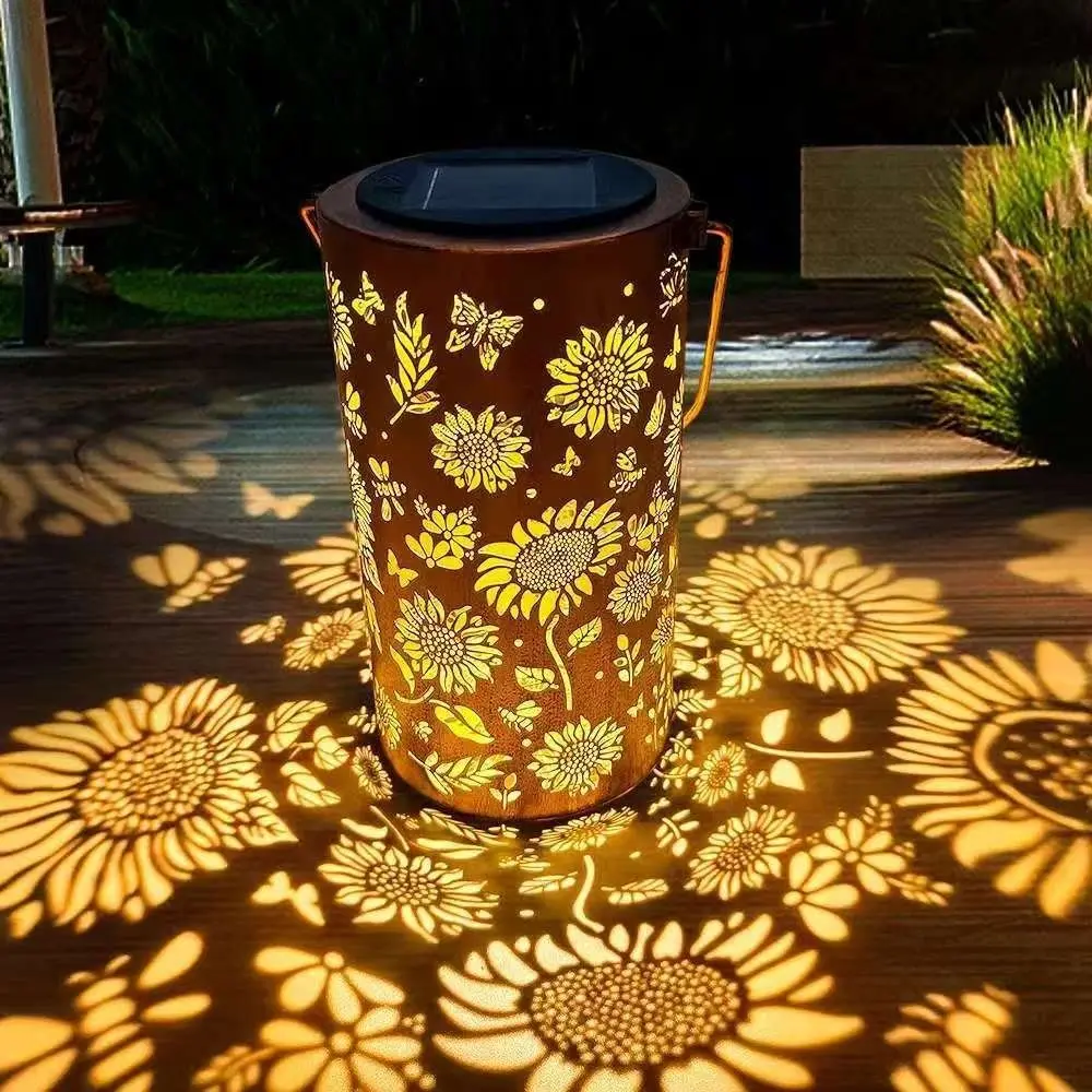 Outdoor Lighting Waterproof - إضاءة زهرة عباد الشمس وتأثير الضوء