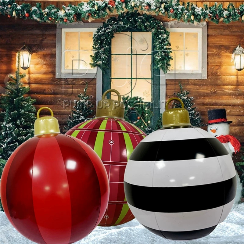 Xmas Outdoor Lighting Decorations - كرة زينة عيد الميلاد قابلة للنفخ