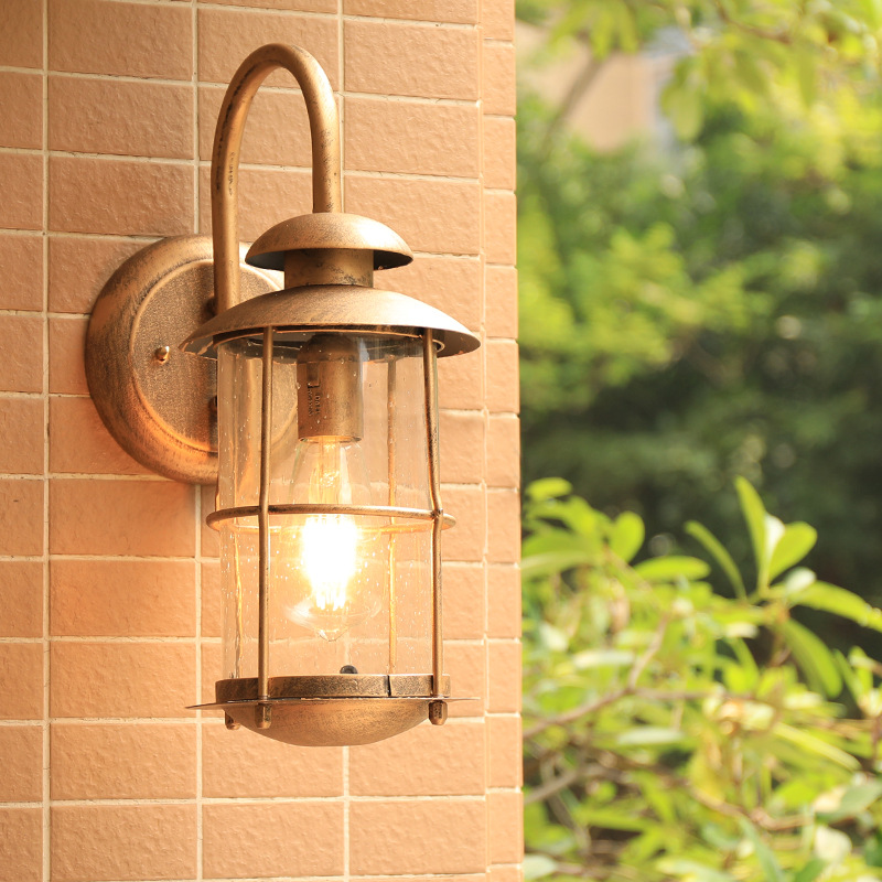 Outdoor Yard Lighting Fixtures - مصباح جداري عتيق بلمبة E27، إضاءة