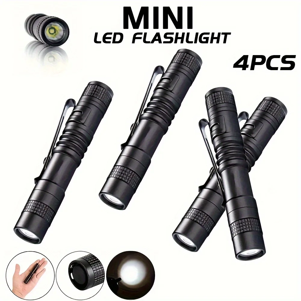 Outdoor Lighting Bollards - 1-4 قطعة قلم LED صغير محمول