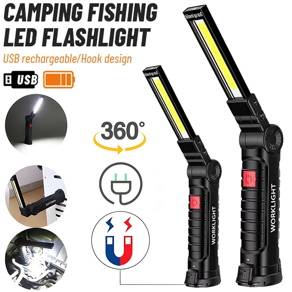 Outdoor Lighting Bollards - LED COB مصباح يدوي USB مصباح