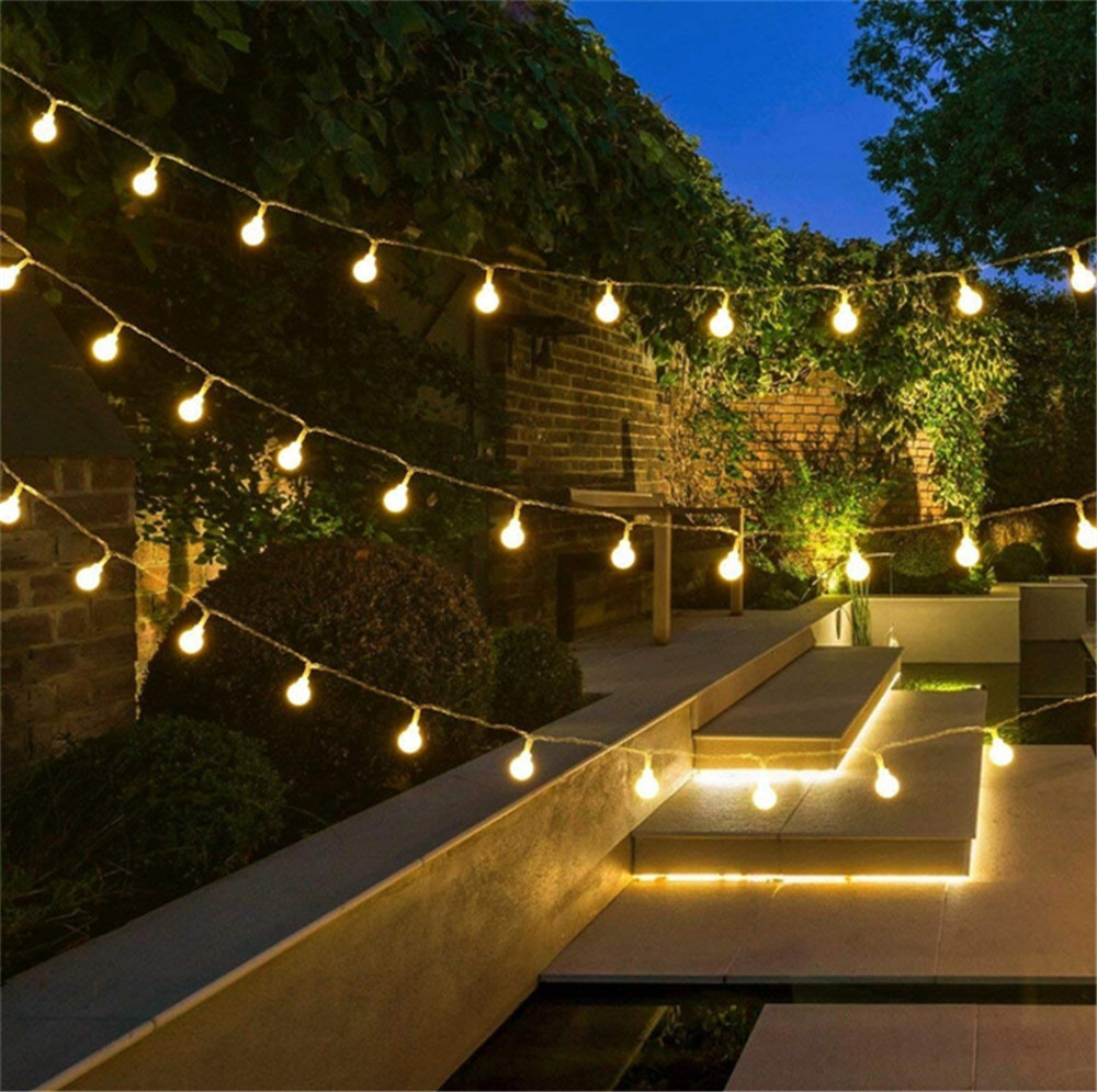 أضواء خيطية تعمل بالطاقة الشمس - مراجعة Outdoor Lighting Yard وسعره