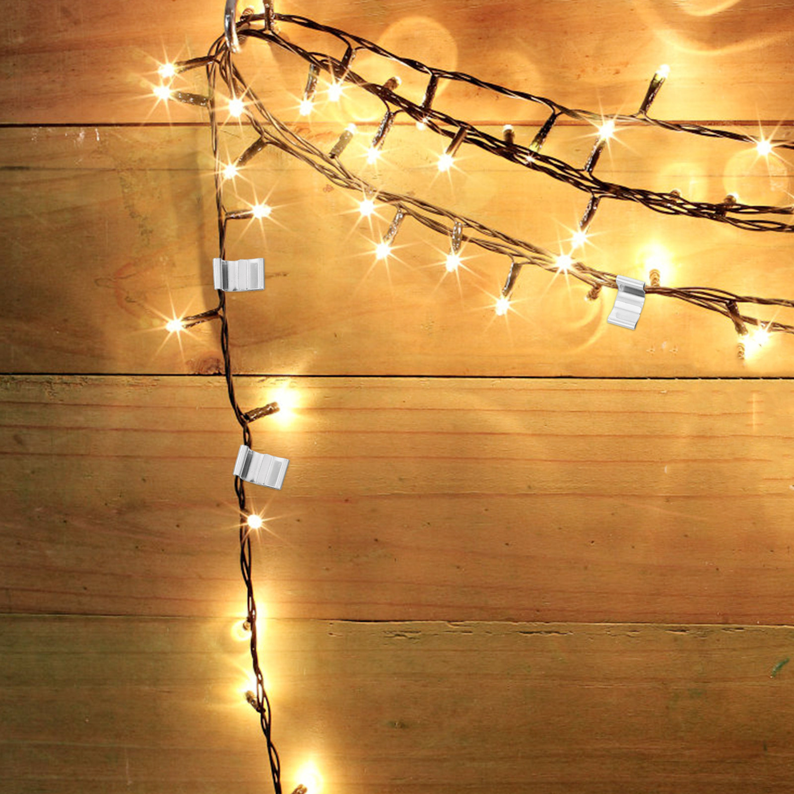 100 قطعة من مشابك الإضاءة المع - مراجعة Outdoor Lighting For Christmas وسعره
