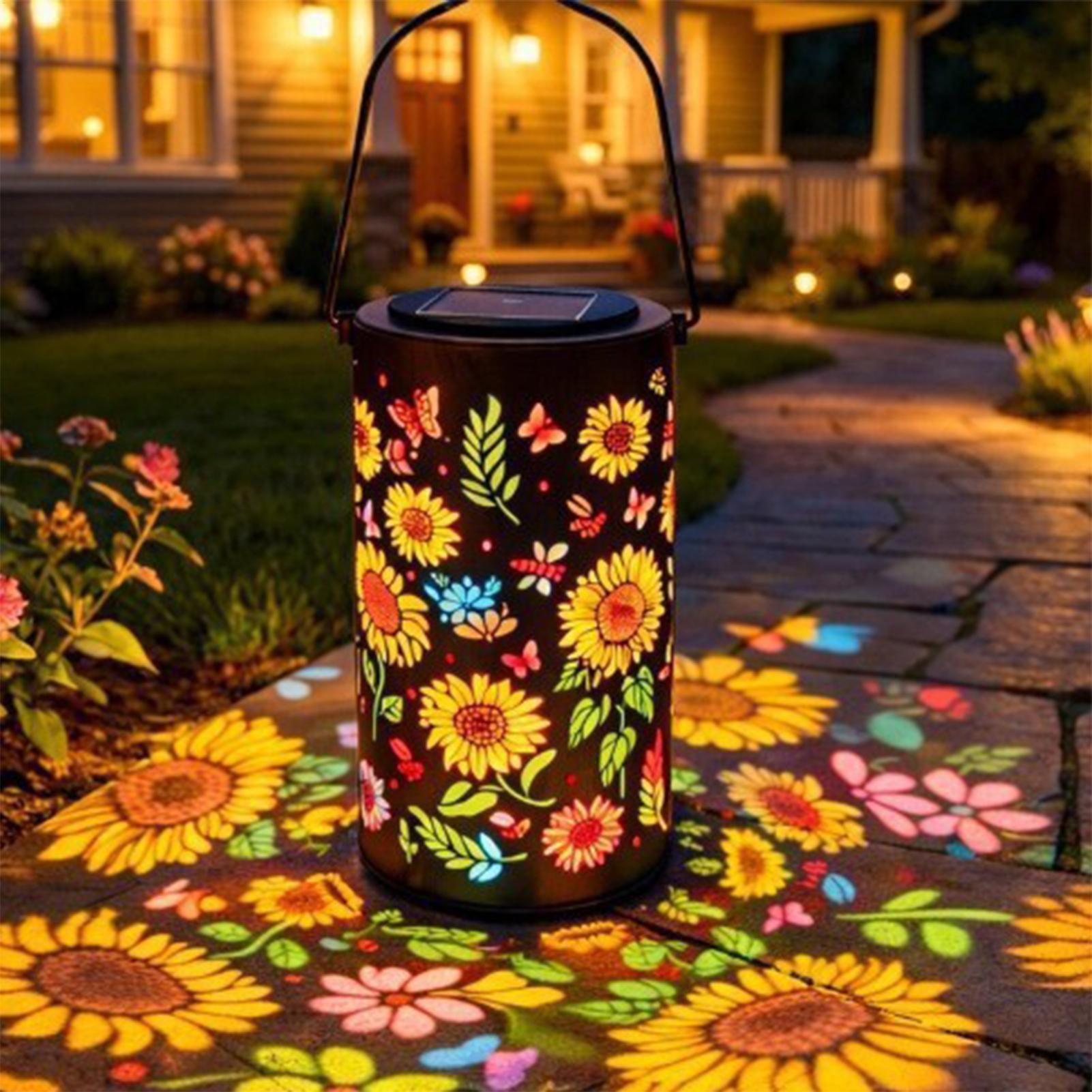 فانوس شمسي على شكل زهرة عباد ا - مراجعة Outdoor Lighting Yard وسعره