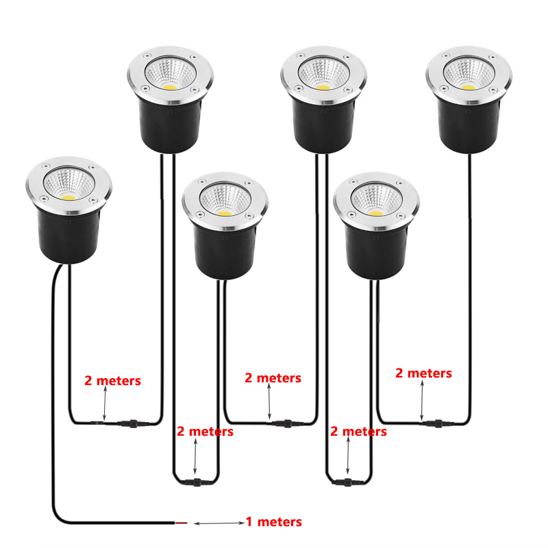 إضاءة LED مقاومة للماء IP67 سه - مراجعة Outdoor Lighting Underground Wiring وسعره