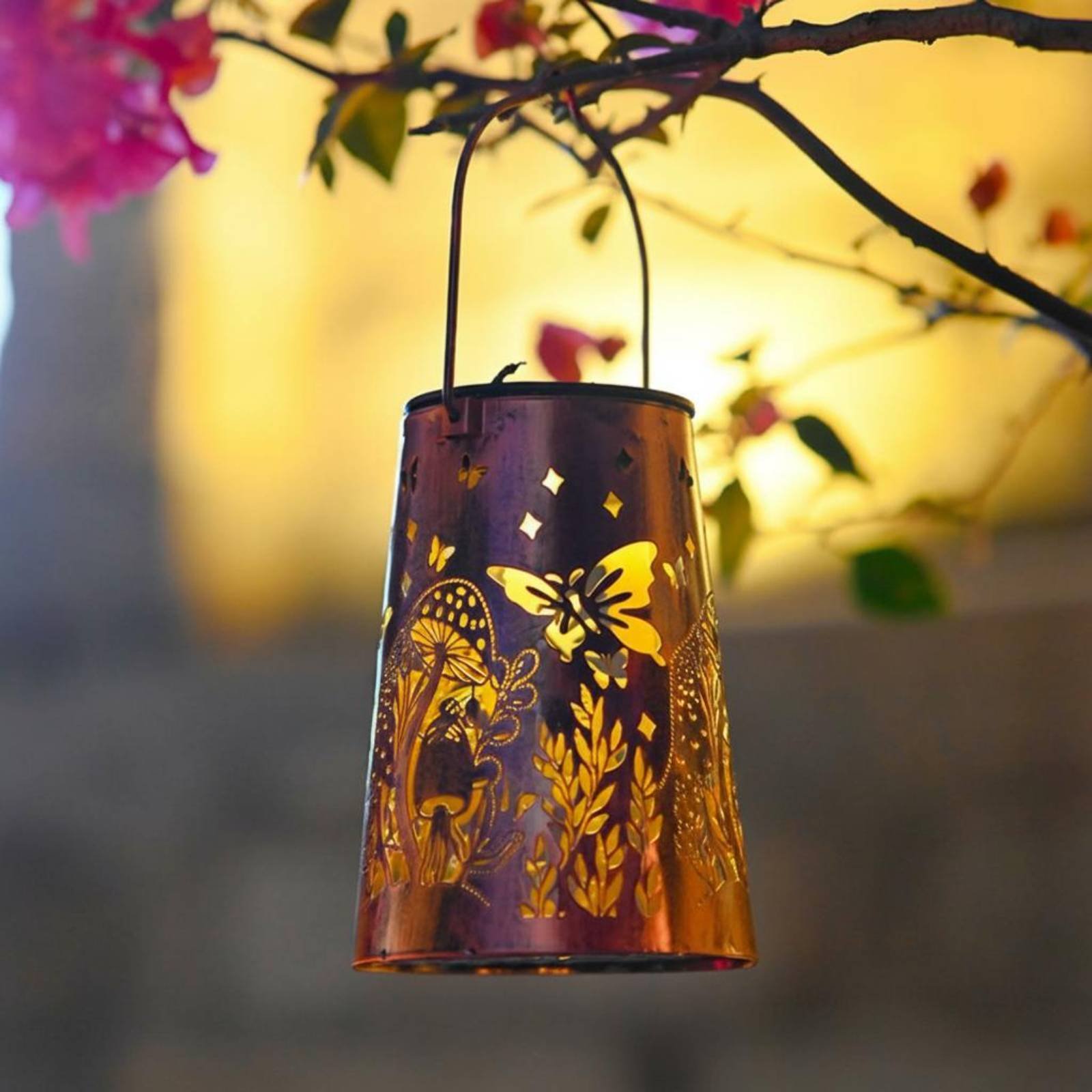 فانوس حديقة بنمط زهور، إضاءة خ - مراجعة Outdoor Lighting Design وسعره