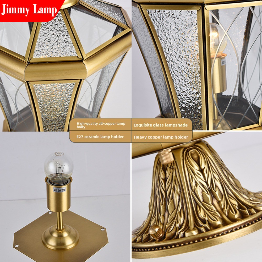 النمط الأوروبي في الهواء الطلق - مراجعة Outdoor Lighting Brass وسعره