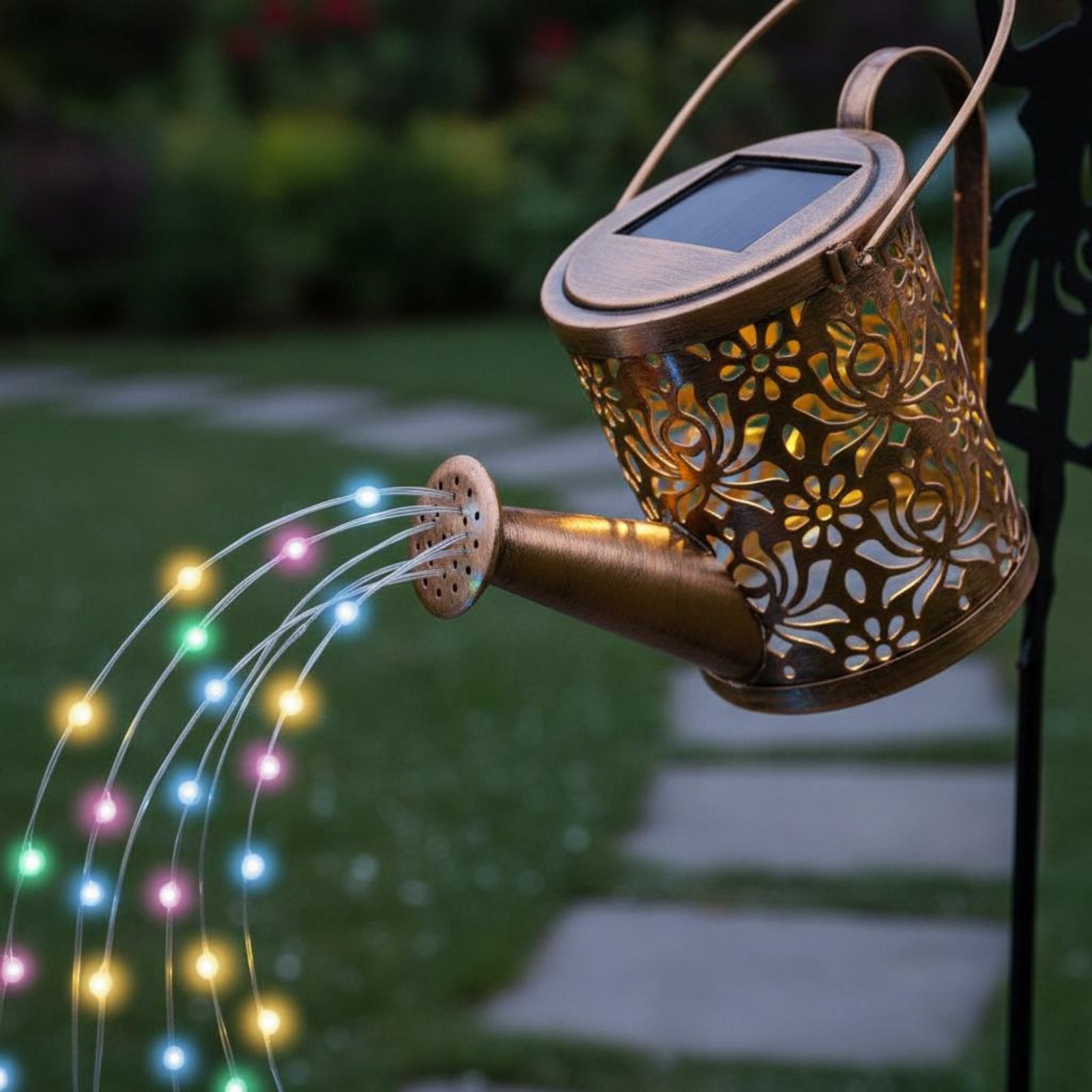 ضوء رشاش مياه يعمل بالطاقة الش - مراجعة Outdoor Lighting Yard وسعره