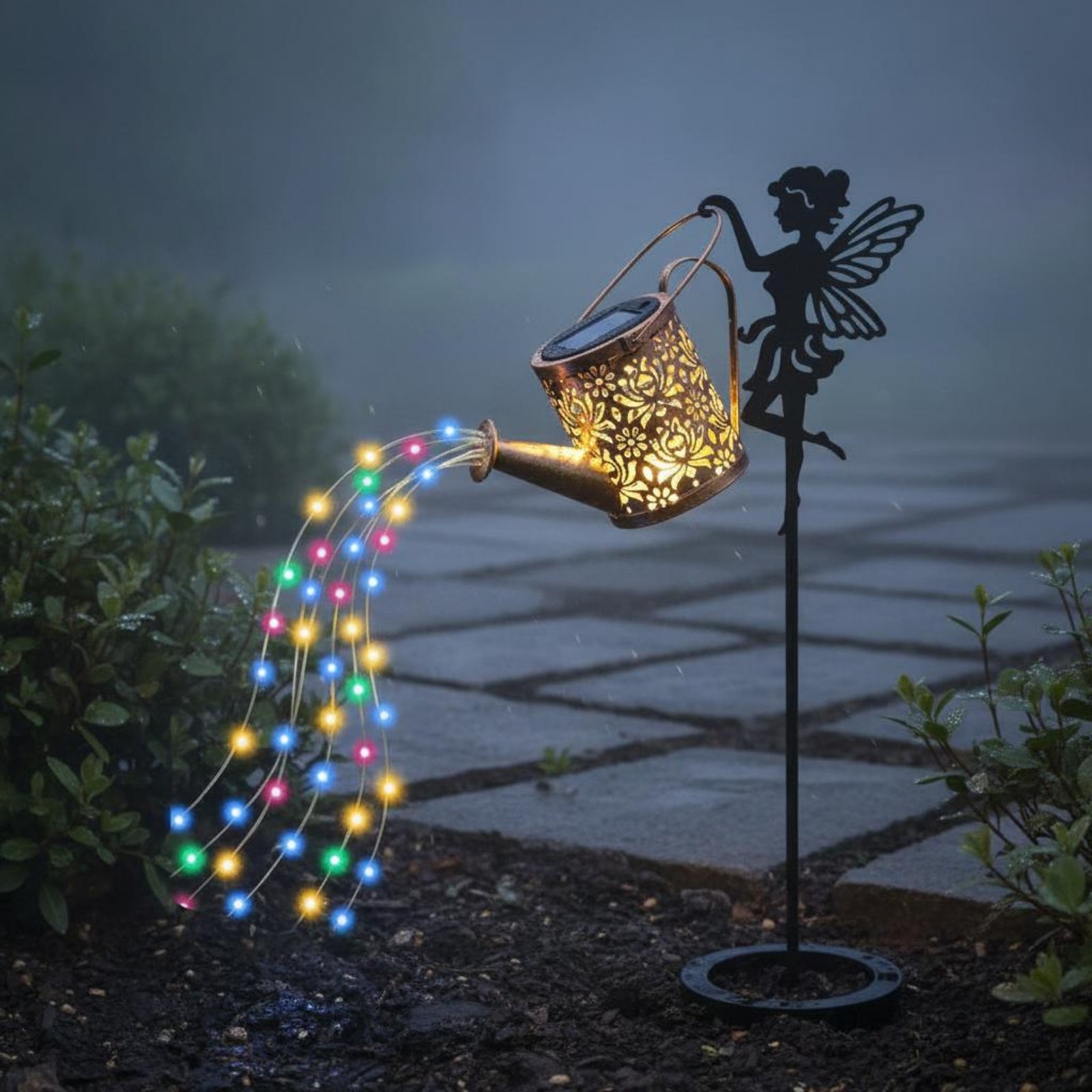 ضوء رشاش مياه يعمل بالطاقة الش - مراجعة Outdoor Lighting Yard وسعره