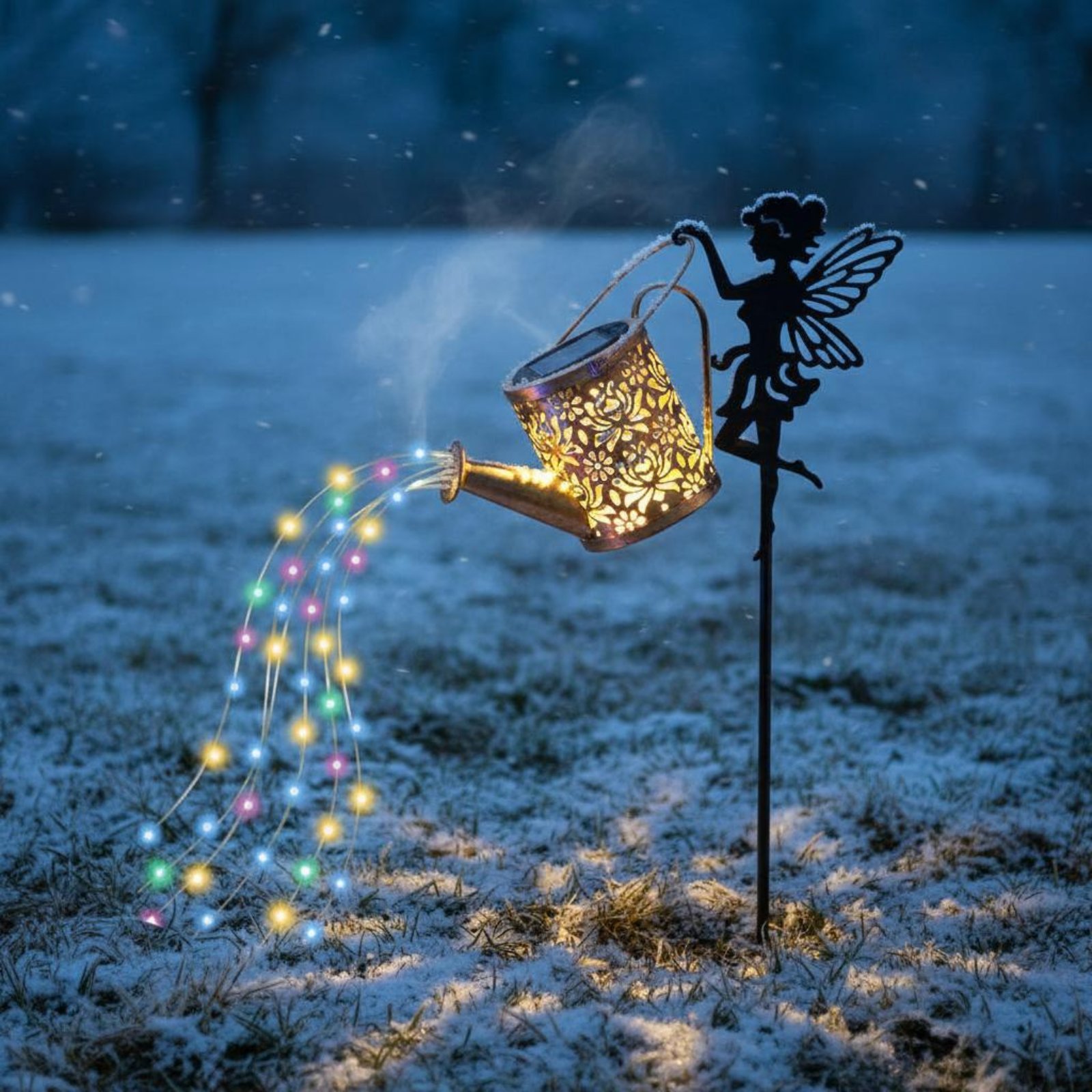 ضوء رشاش مياه يعمل بالطاقة الش - مراجعة Outdoor Lighting Yard وسعره