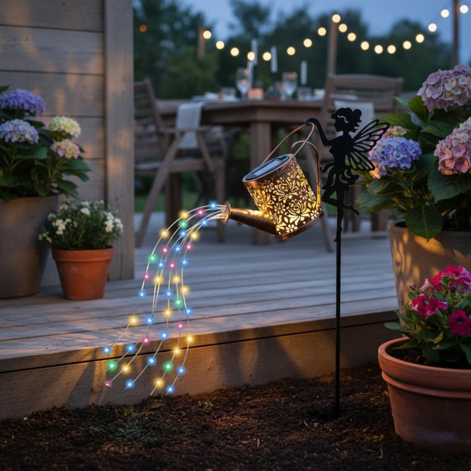 ضوء رشاش مياه يعمل بالطاقة الش - مراجعة Outdoor Lighting Yard وسعره