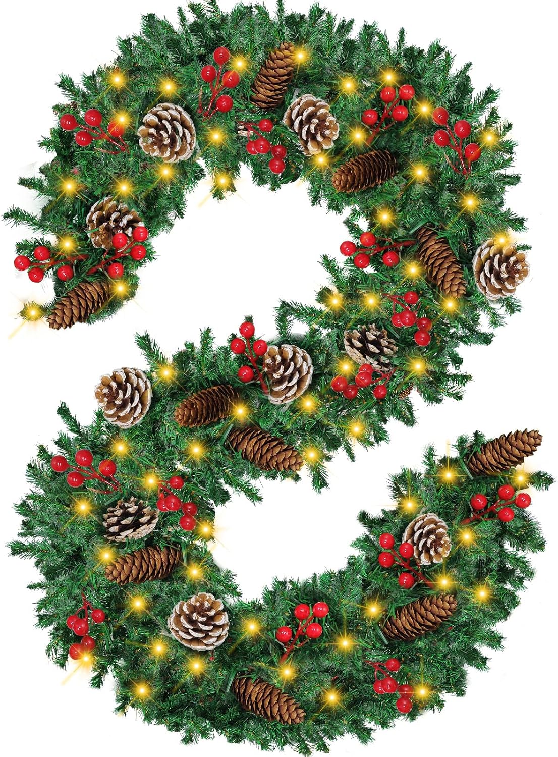 زينة عيد الميلاد المضيئة بطول  - مراجعة Xmas Outdoor Lighting Decorations وسعره