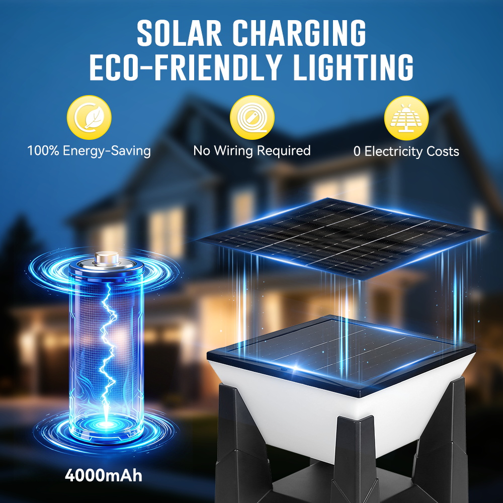مصباح شمسي خارجي بثلاثة ألوان  - مراجعة Outdoor Yard Lighting Fixtures وسعره