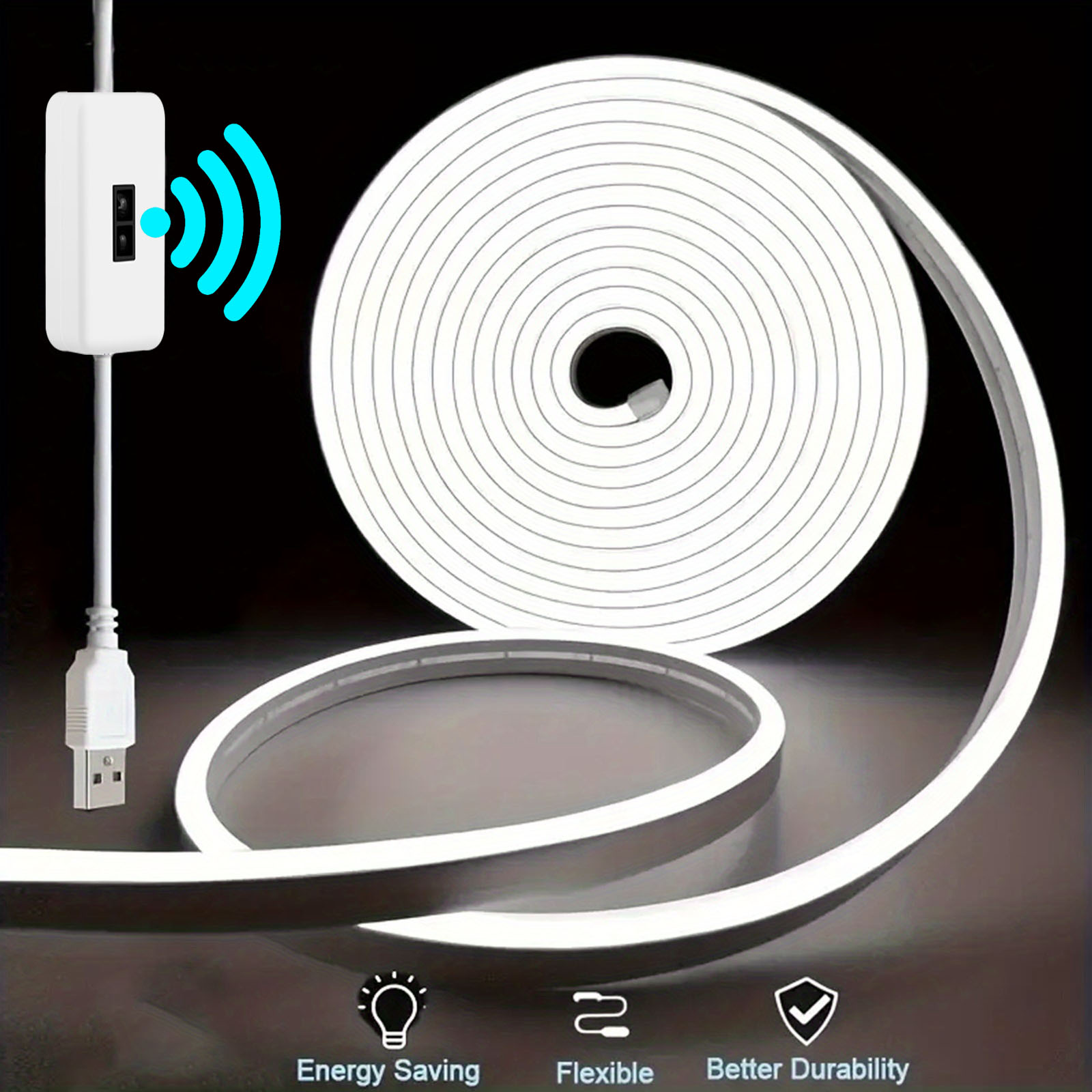 محس حركة النيون مصباح ليد قطاع - مراجعة Outdoor Lighting Strip وسعره