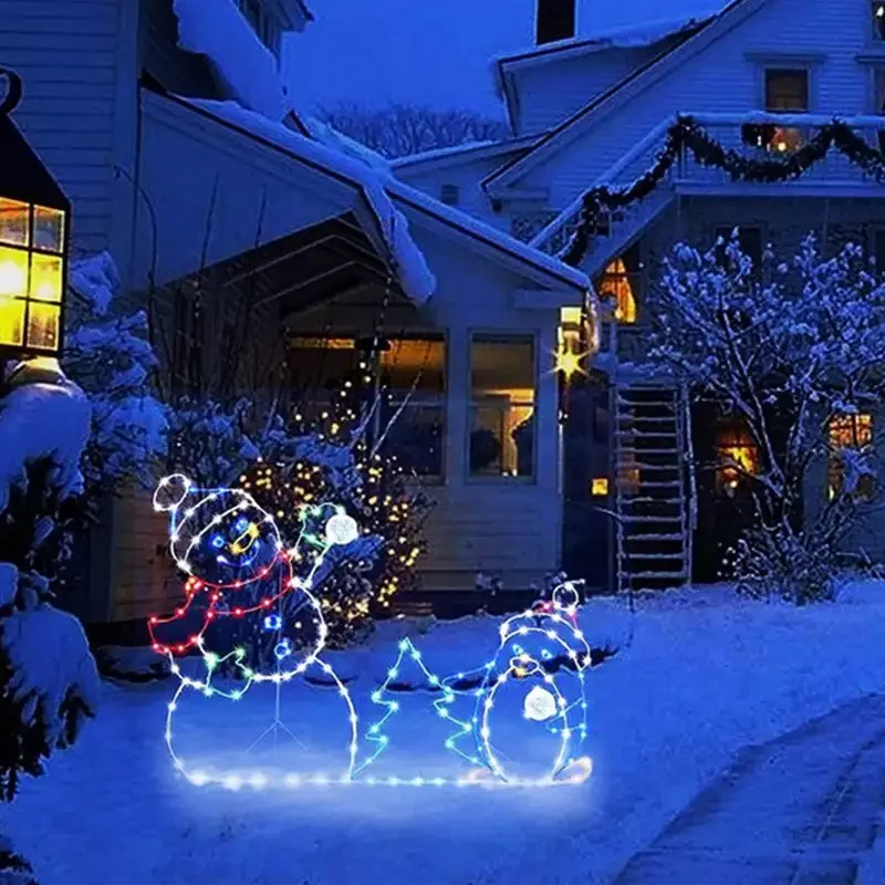 زخرفة رجل الثلج LED المتحركة م - مراجعة Outdoor Lighting For Christmas وسعره