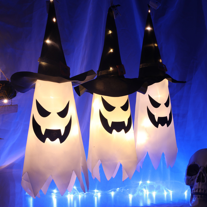 قبعة ساحرة مضيئة للهالوين، فوا - مراجعة Outdoor Lighting Ideas For Party وسعره