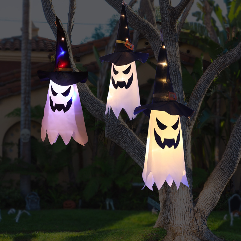 قبعة ساحرة مضيئة للهالوين، فوا - مراجعة Outdoor Lighting Ideas For Party وسعره