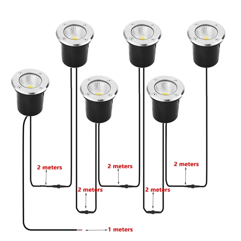 إضاءة LED تحت الأرض مقاومة للم - مراجعة Outdoor Lighting Underground Wiring وسعره