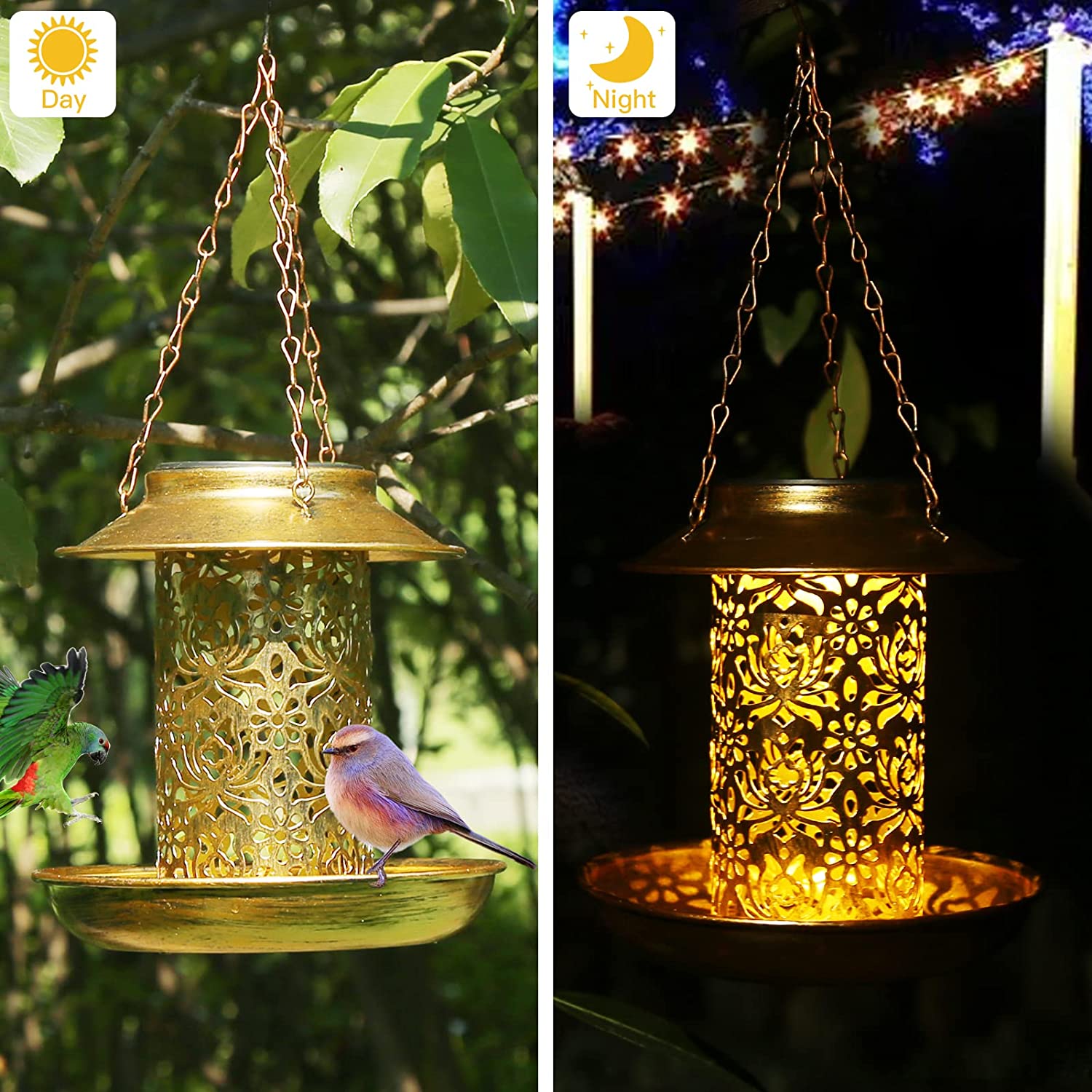 وحدة تغذية الطيور الشمسية المع - مراجعة Outdoor Lighting Ideas For House وسعره