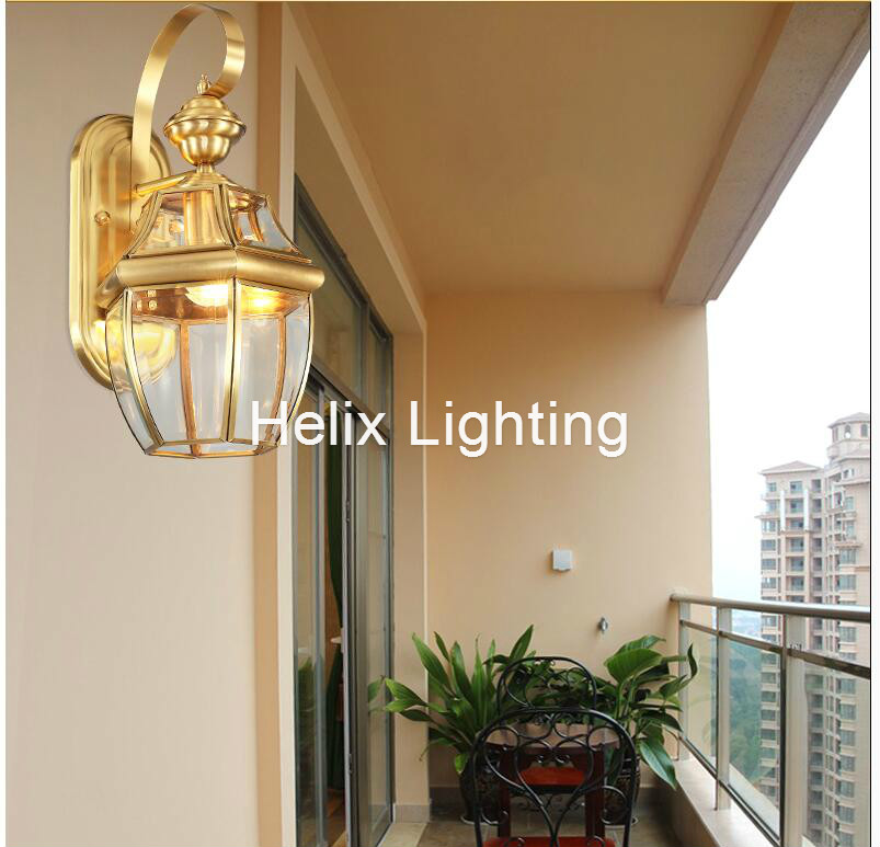 الشحن مجانا العتيقة النحاس الج - مراجعة Outdoor Lighting Brass وسعره