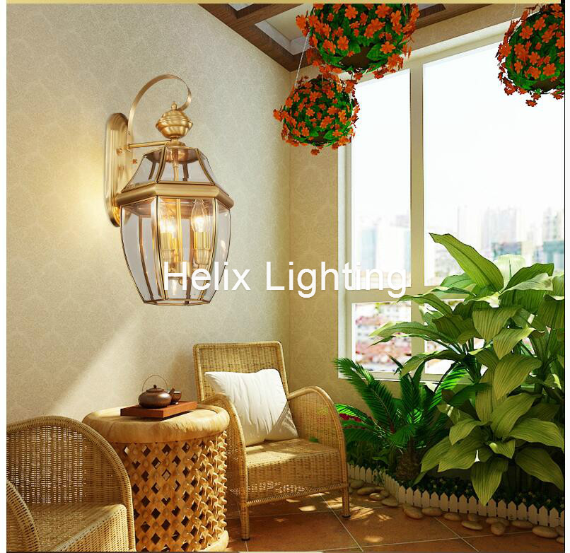الشحن مجانا العتيقة النحاس الج - مراجعة Outdoor Lighting Brass وسعره