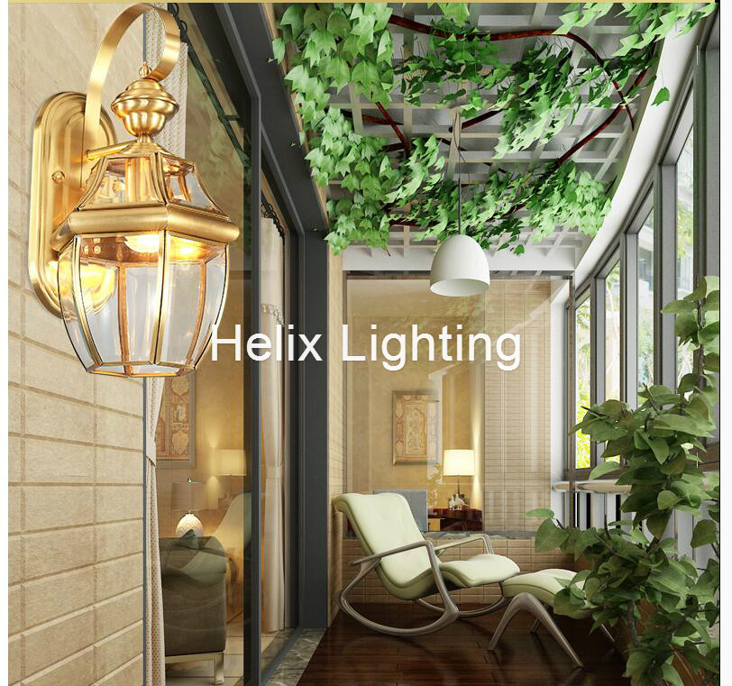 الشحن مجانا العتيقة النحاس الج - مراجعة Outdoor Lighting Brass وسعره