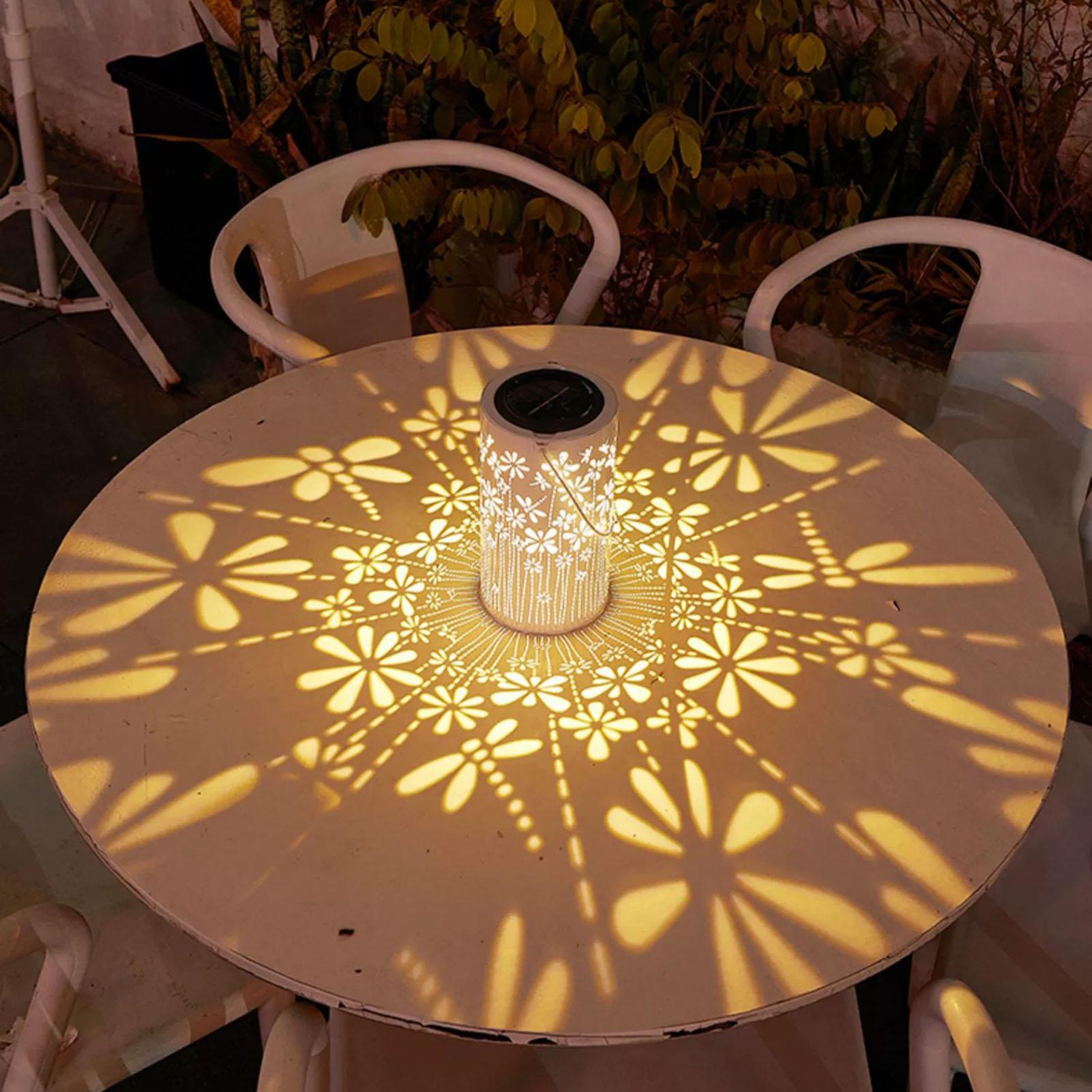 فوانيس شمسية زخرفية ملونة على  - مراجعة Outdoor Lighting Yard وسعره