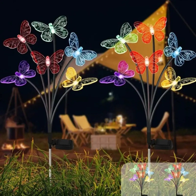 أضواء الفراشة تعمل بالطاقة الش - مراجعة Outdoor Lighting Yard وسعره