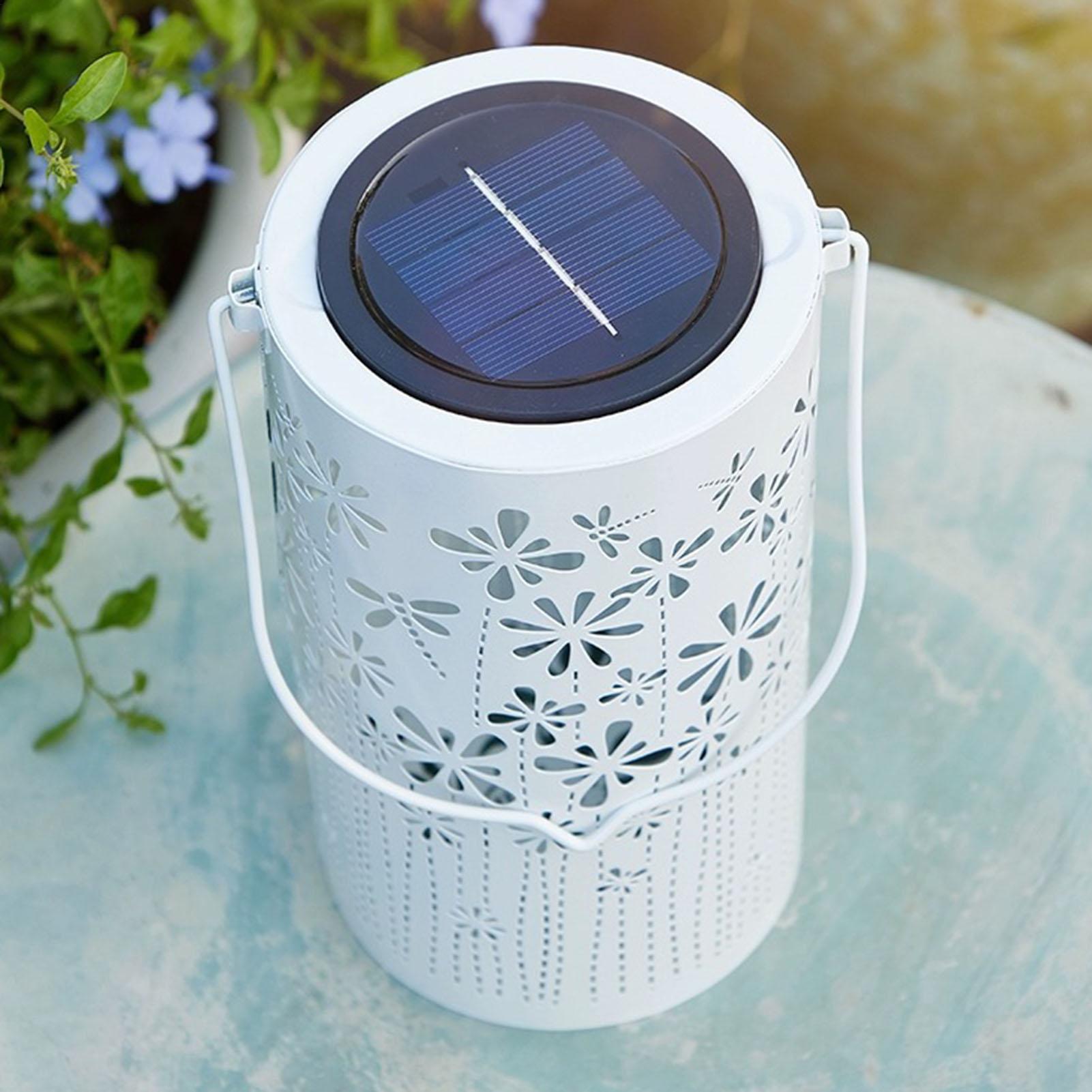 فوانيس شمسية ملونة على شكل زهو - مراجعة Outdoor Lighting Yard وسعره