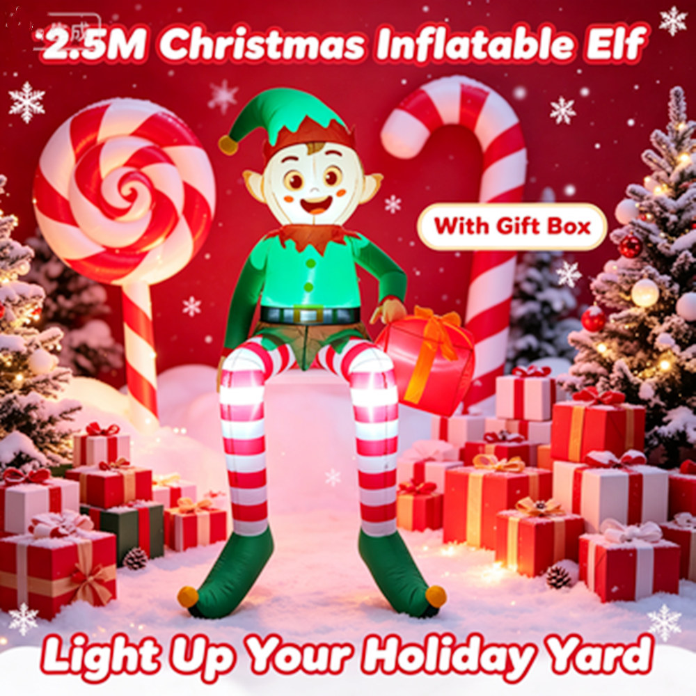 ديكور عيد الميلاد القابل للنفخ - مراجعة Xmas Outdoor Lighting Decorations وسعره