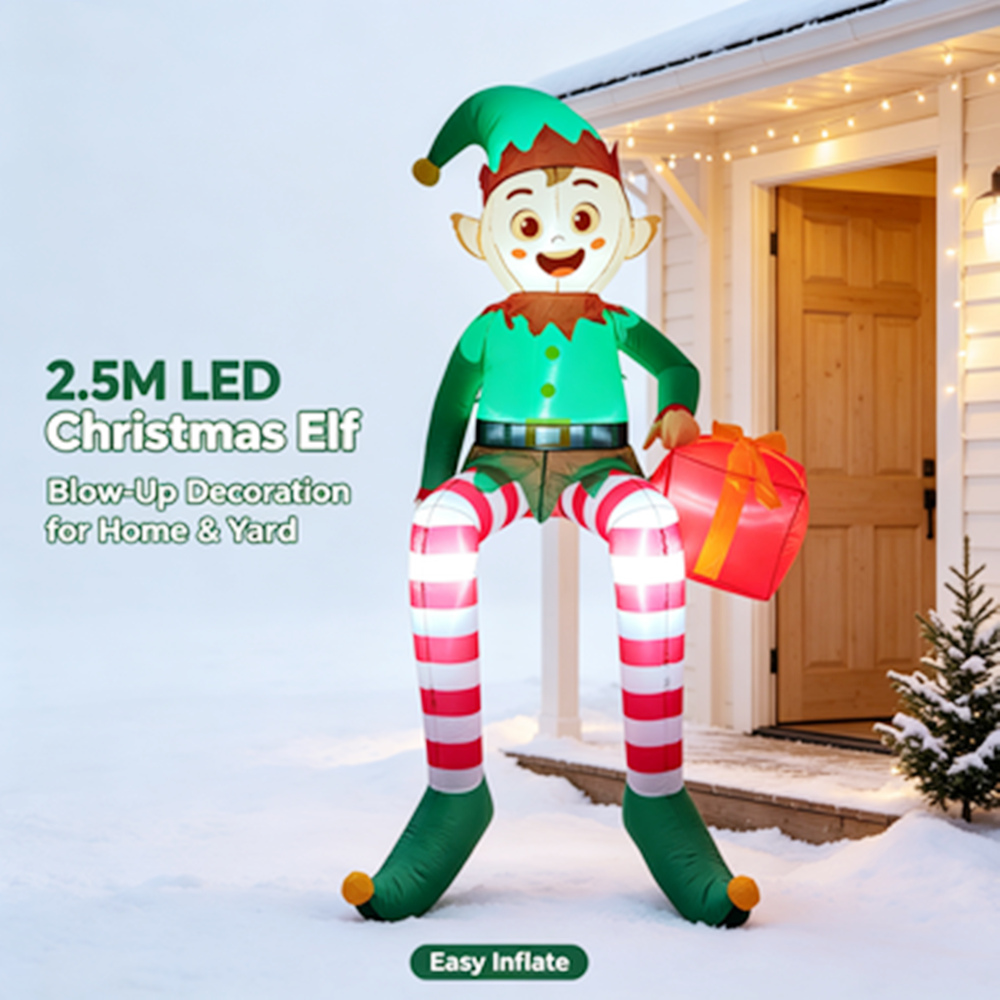 ديكور عيد الميلاد القابل للنفخ - مراجعة Xmas Outdoor Lighting Decorations وسعره