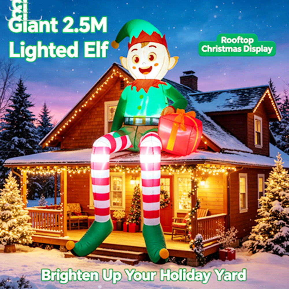 ديكور عيد الميلاد القابل للنفخ - مراجعة Xmas Outdoor Lighting Decorations وسعره