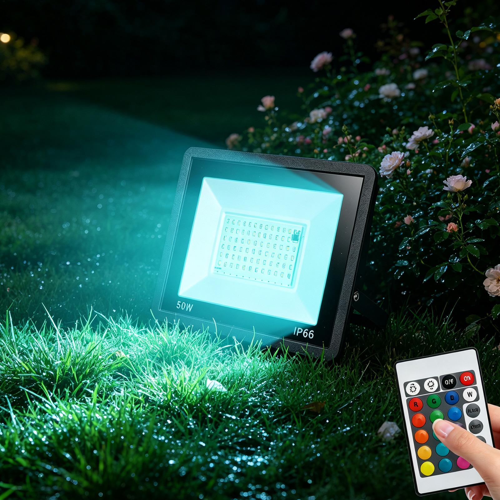 مصباح LED خارجي متعدد الألوان  - مراجعة Outdoor Yard Lighting Fixtures وسعره
