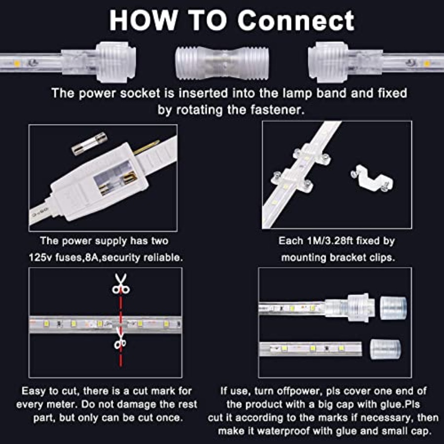 أضواء LED خارجية بطول 50 قدمًا - مراجعة Outdoor Lighting Strip وسعره