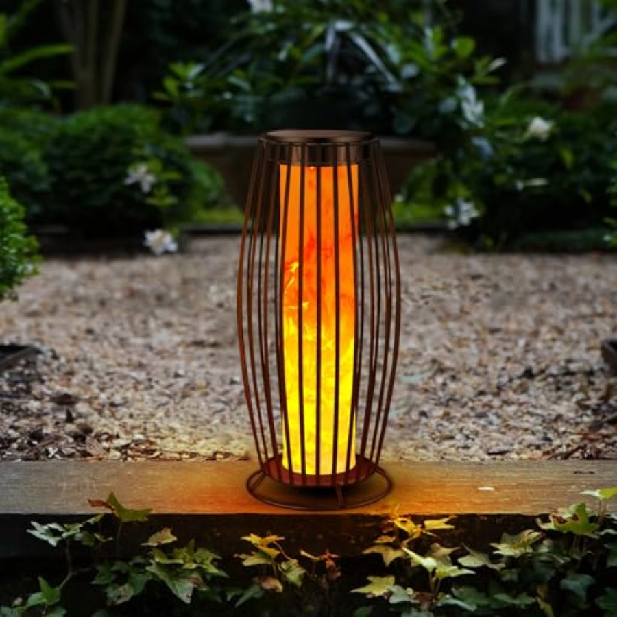 مصباح أرضي شمسي خارجي بتأثير ا - مراجعة Outdoor Lighting Waterproof وسعره