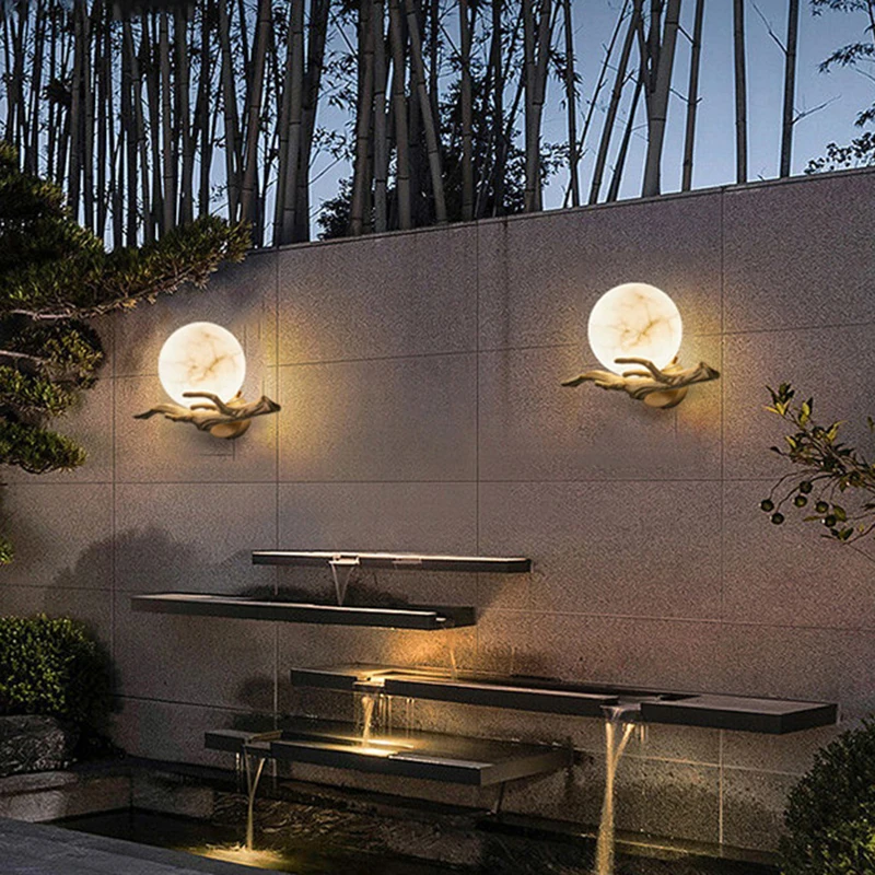 مصباح جداري من الرخام الإيطالي - مراجعة Outdoor Lighting Brass وسعره