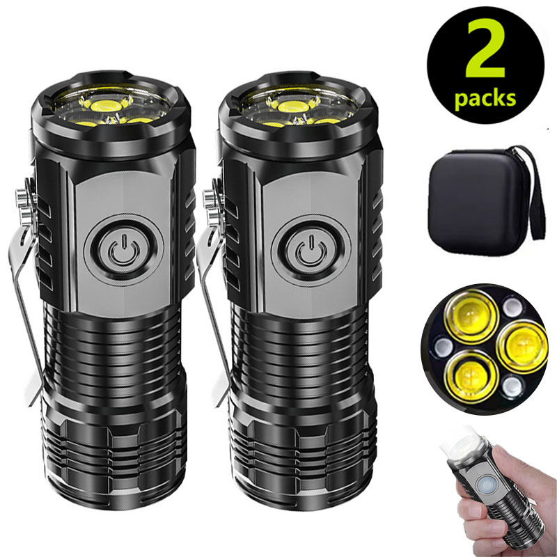 مصباح يدوي صغير 3LED مع مشبك ق - مراجعة Outdoor Lighting Bollards وسعره