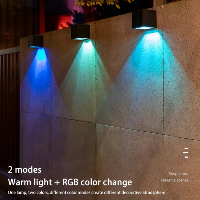 مصباح جداري شمسي LED خارجي مرب - مراجعة Outdoor Yard Lighting Fixtures وسعره