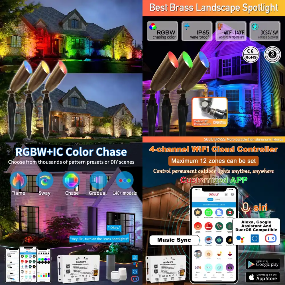 إضاءة حدائق نحاسية خارجية مقاو - مراجعة Outdoor Lighting Brass وسعره