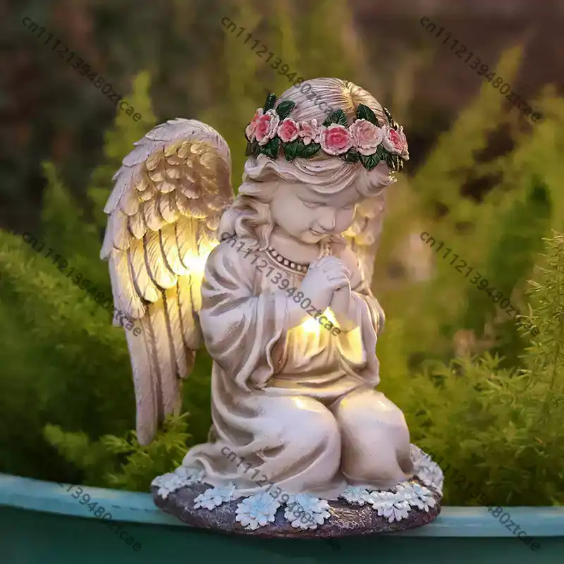 تمثال ملاك شمسي على شكل صليب،  - مراجعة Outdoor Lighting Brass وسعره