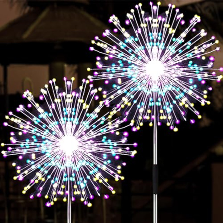 أضواء الألعاب النارية الشمسية، - مراجعة Outdoor Lighting For Christmas وسعره