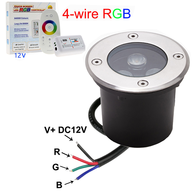 التحكم الخارجي 4-wire RGB LED  - مراجعة Outdoor Lighting Underground Wiring وسعره